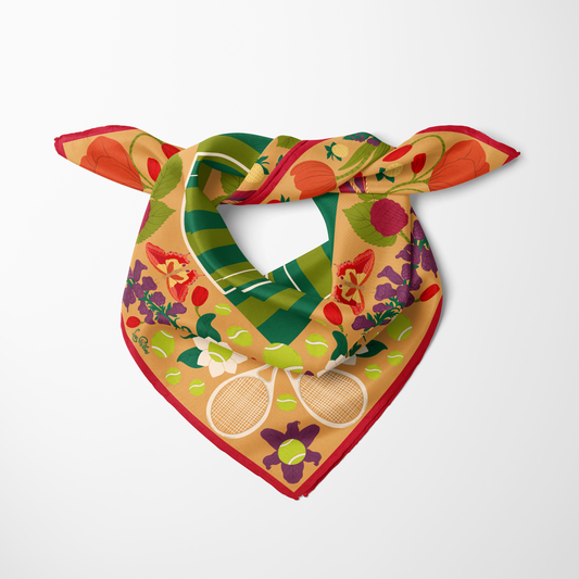 The Centre Court – Rich & Warm Silk Scarf