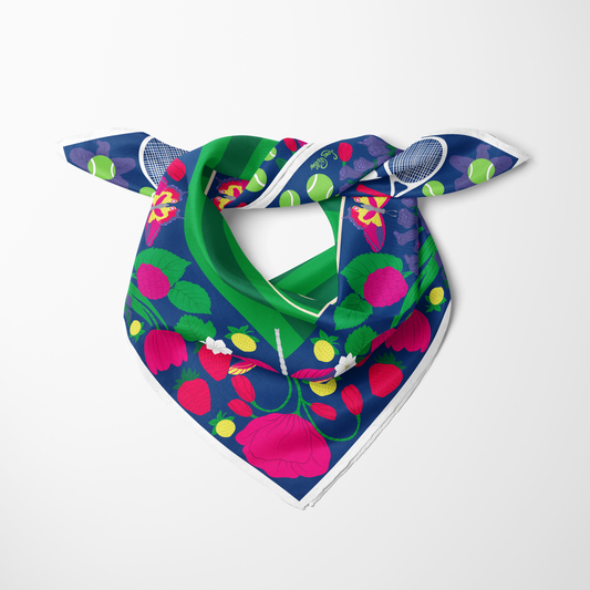 The Centre Court – Bright & Cool Silk Scarf