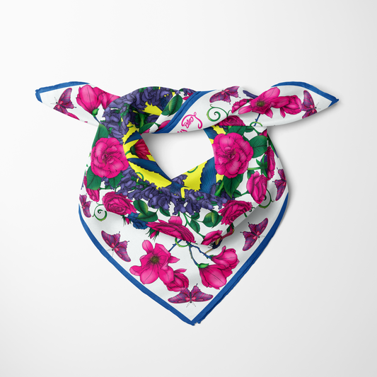 Awakening - Bright & Cool Silk Scarf