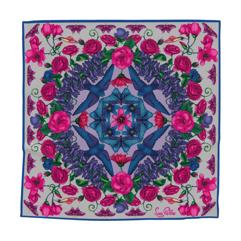 Awakening - Rich and Cool Silk Scarf