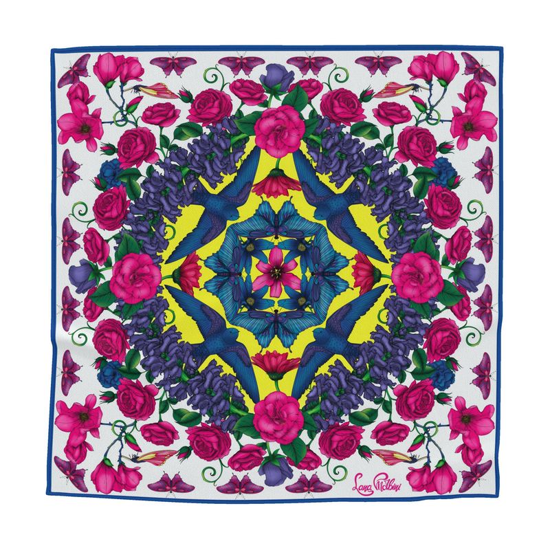 Awakening - Bright & Cool Silk Scarf