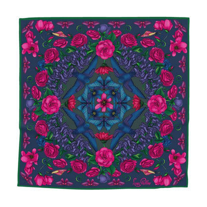 Awakening - Deep & Cool Silk Scarf
