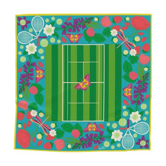 The Centre Court – Bright & Warm Silk Scarf