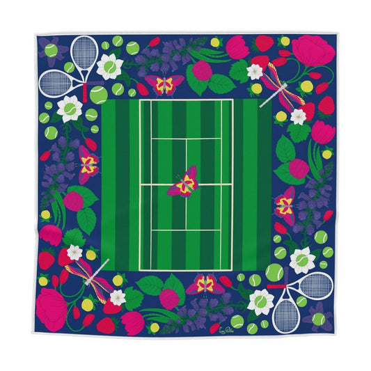 The Centre Court – Bright & Cool Silk Scarf