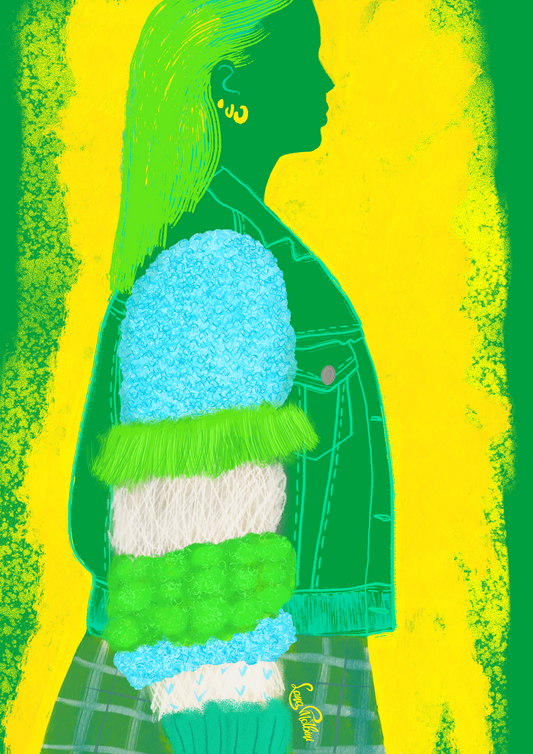 POLLYNOGG. Green & Blue. Digital