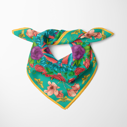 Awakening - Vivid & Warm Silk Scarf